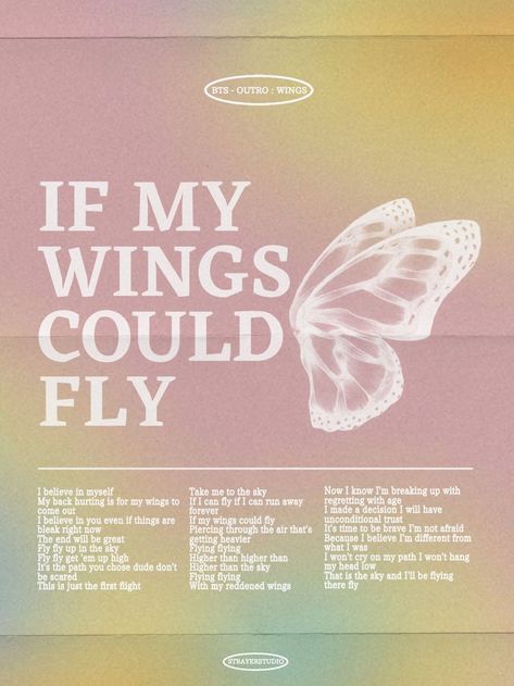 bts lyrics poster wings graphic design visual art digital art bangtan photoshop gvfx poster Lyric Posters Graphic Design, Typography Poster Aesthetic, Digital Letter Design, Canva Posters Aesthetic, Graphic Poster Art Kpop, Bts Posters For Room, Bts Design Ideas, Bts Graphic Design Posters, Lyric Graphic Design