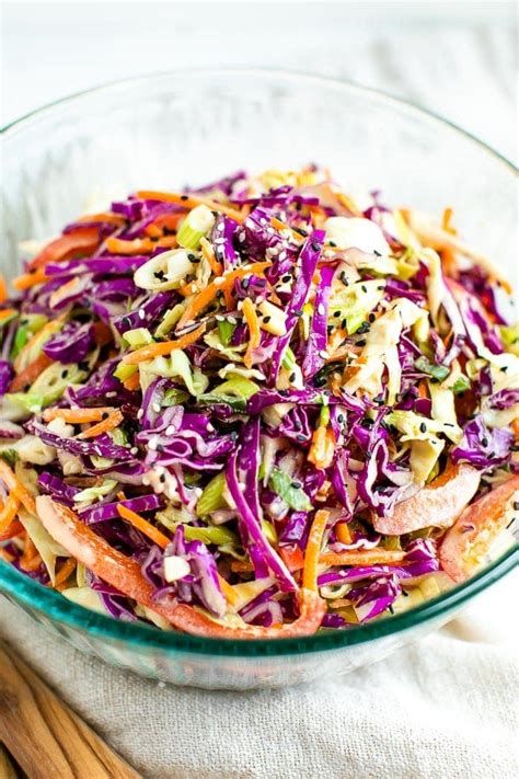 Coopers Hawk Asian Coleslaw Recipes Asian Slaw Dressing, Crunchy Asian Slaw, Asian Coleslaw Recipe, Asian Slaw Recipe, Asian Cabbage Salad, Asian Quinoa, Asian Salad Dressing, Asian Coleslaw, Healthy Coleslaw