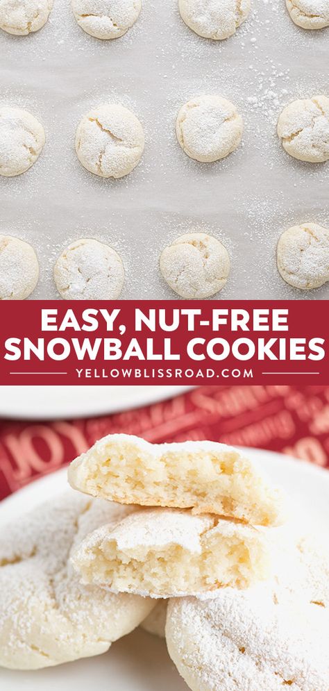 Snowball Cookie, Bakery Goodies, Happy Festivus, Bake Christmas, Snowball Cookie Recipe, Chocolate Chip Shortbread Cookies, Easy Christmas Cookie Recipes, Toffee Cookies, Tasty Desserts