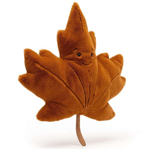 Cat Plushies, Jellycat Toys, Jelly Cat, Jellycat Stuffed Animals, Puppy Stuff, Golden Leaves, Tree Leaves, Cute Stuffed Animals, Maple Leafs