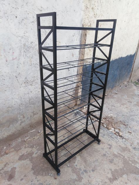 27 pair shoe rack Metal Shoe Rack Ideas, Shoe Rack Ideas, Steel Furniture Design, Metal Shoe Rack, Shoes Rack, Shoe Racks, Steel Furniture, Modern Diy, House Decor