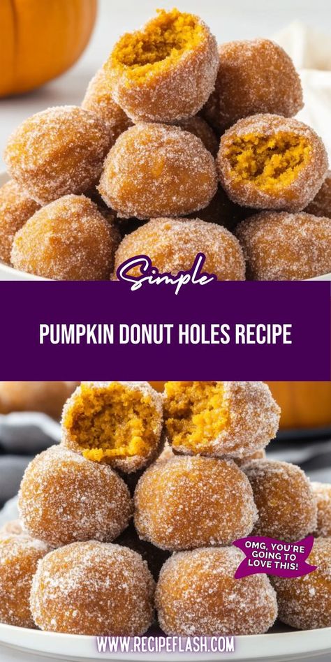 Want to elevate your appetizer game with a unique dessert twist? Our Pumpkin Donut Holes Recipe is sure to be a crowd-pleaser! Perfect for any gathering, these delightful bites are a must-have. Remember to save this for your upcoming events! Easy Pumpkin Donut Holes, Donut Holes Recipe, Air Fryer Pumpkin, Pumpkin Donut Holes, Pumpkin Donuts Recipe, Donut Hole Recipe, Pumpkin Donut, Donut Holes, Unique Desserts