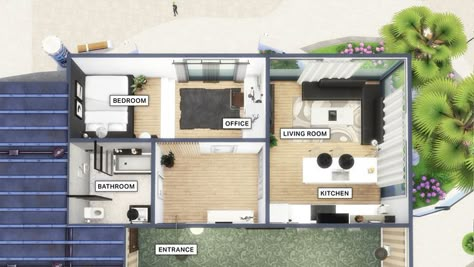 Floorplan for 1310 21 chic street - 1 bed, 1 bath - by color & space #ColorAndSpace #SimsFloorplan #Floorplan #TheSims4 #Sims4 Sims 4 City Living Floor Plans, Sims 4 1310 21 Chic Street Layout, Sims 4 Apartment Layout 1310 21 Chic Street, Sims 4 Apartment 1310 21 Chic Street, 1310 Chic Street Sims 4, Sims 4 1310 21 Chic Street, 1310 21 Chic Street Sims 4 Layout, Sims 4 Apartment Layout City Living, 1310 21 Chic Street