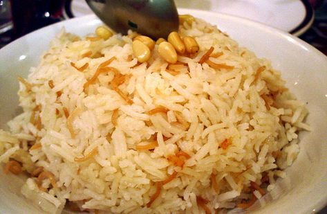 Syrian Rice Recipe, Syrian Rice, Syrian Recipes, Syrian Food, Sauce For Rice, Jewish Recipes, Fried Onions, Middle Eastern Recipes, September 22