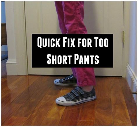 How To Lengthen Pants That Are Too Short, How To Lengthen Pants, Lengthen Pants, Organization Home, Home Decor Diy, Kid Crafts, Sewing Tips, Upcycle Clothes, Sewing Hacks