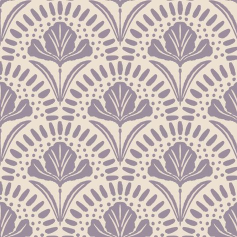 Delicate iris blooms in a unique block print style, creating a perfect blend of nature-inspired beauty and artistic craftsmanship. 10.25 inch vertical repeat of the design 20.5 inches wide and available in lengths of 3, 6, 9 or 12 feet Perfect for upgrading rooms, temporary spaces, bookshelves and more! Matte finish Made in USA Removable Wallpaper with a subtle canvas texture, designed for easy DIY application and removal. Best for installation on smooth, flat, non-textured surfaces. Can be clea Graphic Floral Print, Block Print Illustration, Iris Wallpaper, Folk Art Wallpaper, Print Fabric Design, Boho Pattern Design, Floral Repeat Pattern, Wallpaper Design Ideas, Modern Paisley