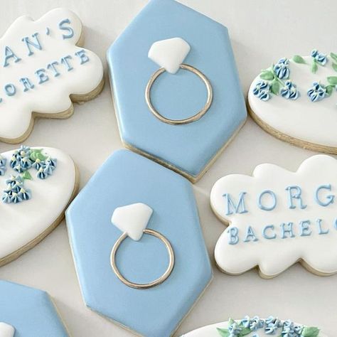 Sweet Adelaide’s on Instagram: "Bachelorette Cookies. 💍 #bachelorettecookies #bridalcookies #weddingcookies #customcookies #decoratedcookies #cookiesofinstagram #murrayky" Coastal Cowgirl Bachelorette Cookies, Last Toast On The Coast Bachelorette Cookies, Last Toast On The Coast Cookies, Bachelorette Cookies Decorated, Bachelorette Cookie Ideas, Bachelorette Sugar Cookies, Last Toast On The Coast Bachelorette, Bachelorette Party Cookies, Moh Duties