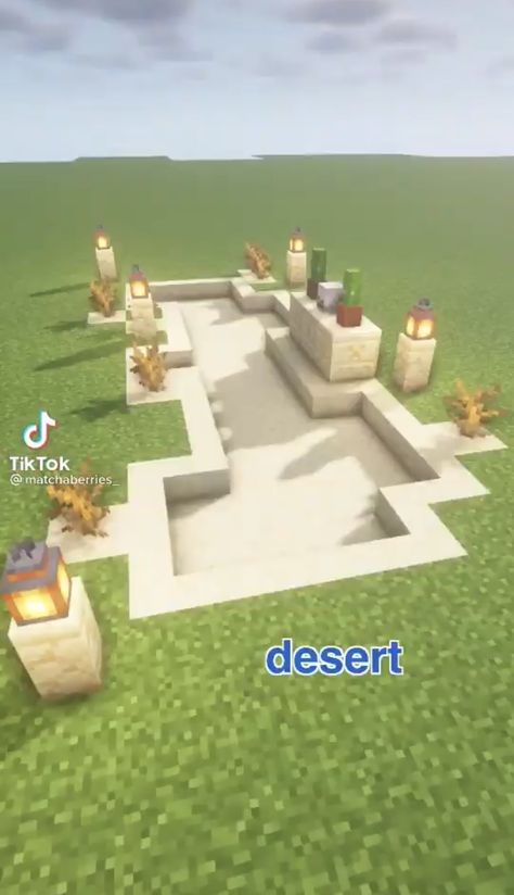 Sand Base Minecraft, Desert Pyramid Minecraft, Minecraft Sand Path, Minecraft Sand Temple, Minecraft Desert Garden, Desert Oasis Minecraft, Desert Tower Minecraft, Minecraft Desert Fountain, Desert Path Minecraft