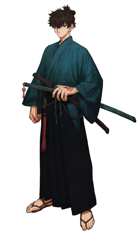 Miyamoto Iori Art - Fate/Samurai Remnant Art Gallery Fate Samurai, Lancer Of Black, Fate Zero Kiritsugu, Berserker Fate, Waxing Moon, Samurai Anime, Miyamoto Musashi, Minor Character, Samurai Art