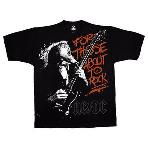 Angus Young, Rock T Shirt, Rock Tees, Rock T Shirts, Young T, Selling Clothes, Ac Dc, Black Tshirt, Mens Tank Tops