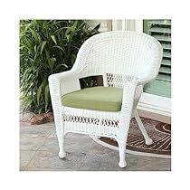 White Wicker Chair, Wicker Patio Chairs, Outdoor Patio Garden, Orange Cushions, Brown Cushions, Garden Chair, Green Cushions, Red Cushions, White Wicker