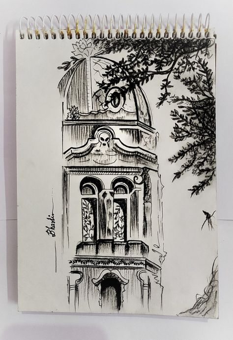 Indian Architecture Sketches, Pen Sketches Aesthetic, Architectural Ideas, Pen Art Work, Architecture Drawing Sketchbooks, Travel Art Journal, Nature Art Drawings, Zen Doodle Art, Art Basics