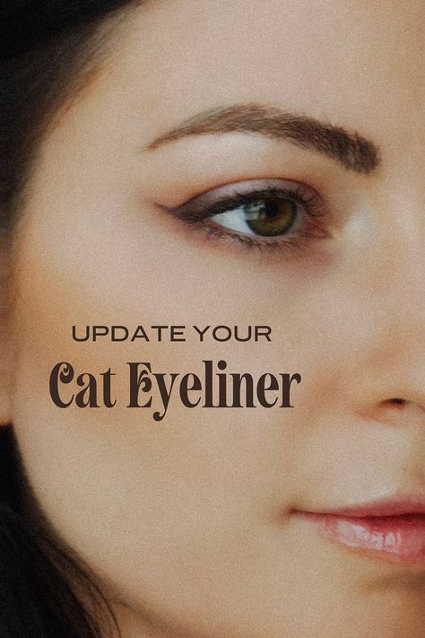 Is Cat Eyeliner still in style? We say yes! Check out our makeup tips on how to do a classic, modern cat eye for 2024.   #makeuptips #makeuphowto #eyeliner #wingedeyeliner #makeup2024 #classicmakeup #vintagemakeup 1950s Eyeliner, Casual Eyeliner Looks, Eye Shadow Eyeliner Looks, How To Cat Eyeliner, How To Do Cat Eyeliner, Reverse Cat Eye Eyeliner, Soft Cat Eye Makeup, Vintage Eyeliner, Cat Eyeliner Tutorial