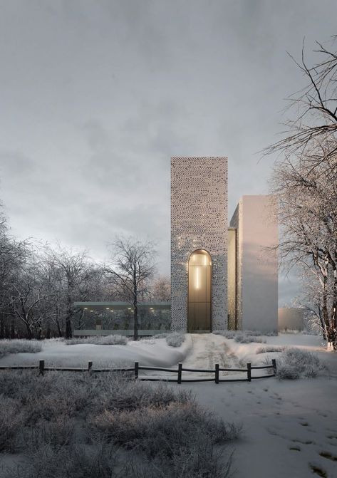 http://www.cgarchitect.com/2019/11/cathedral4 Cold Weather Architecture, Winter Render Architecture, Cinematic Architecture Rendering, Winter Architecture, Tradeshow Design, Arctic Architecture Concept, Reception Area Design, Trade Show Design, 3d Architectural Rendering