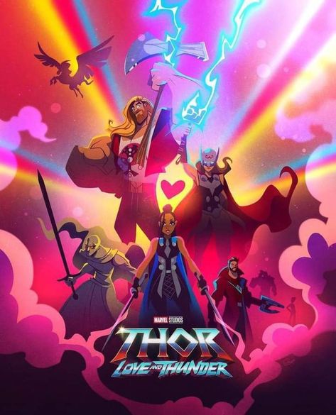 Thor Love And Thunder Fanart, Thor Love And Thunder Art, Thor Love And Thunder Poster, Lyle Cruse, Thor Comic Art, Thor Art, Thor Marvel, Thor Love And Thunder, Love And Thunder