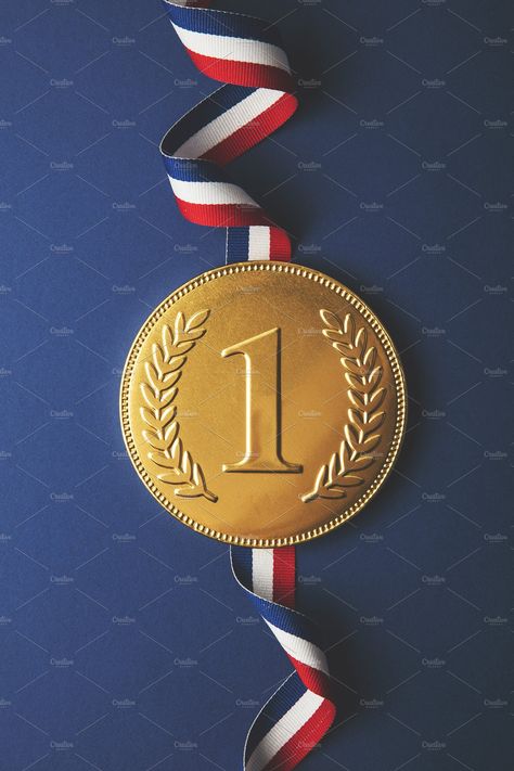 Gold first place medal by ink drop on @creativemarket 1st Place Medal Aesthetic, First Place Medal, Korean Poster, First Place Winner, 2025 Goals, Academic Awards, Ink Drop, Gamer Setup, Olympic Gold Medals