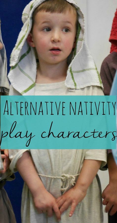 The alternative Christmas nativity play and characters | Bubbablue and me Mary And Joseph Costumes, Wise Man Costume, Jesus Costume, Shepherd Costume, Joseph Costume, Nativity Characters, Christmas Skits, Mary Costume, Christmas Costumes Women