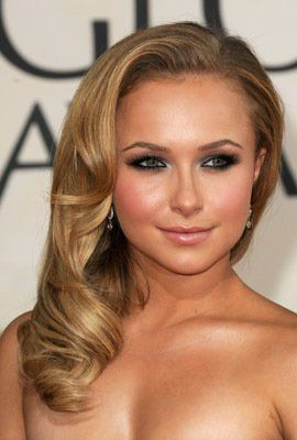 Really liking the hollywood glam look! For both bridesmaids and me! Old Hollywood Hairstyles, Hollywood Hairstyles, Old Hollywood Hair, Hair Evolution, Side Swept Hairstyles, Hollywood Hair, Hayden Panettiere, Wedding Hair And Makeup, Celebrity Hairstyles