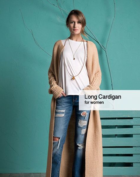 Long Cardigan Knitting Pattern | Knitting patterns for beginners Long Cardigan Knitting Pattern, Christmas Toy Knitting Patterns, Diy Cardigan, Ladies Cardigan Knitting Patterns, Cardigan Knitting Patterns, Toy Knitting Patterns, Learning To Knit, Ladies Cardigan, Knit Cardigan Pattern