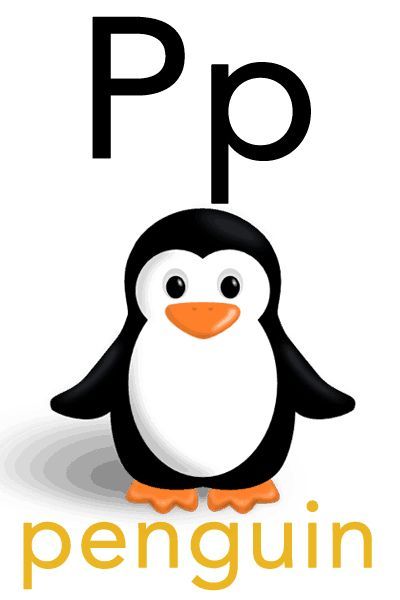 P For Penguin, Abc Flashcards Printable, Abc Animals, Alphabet Flash Cards Printable, Free Flashcards, Learn Abc, Flashcards For Toddlers, Letter Flashcards, Abc Flashcards