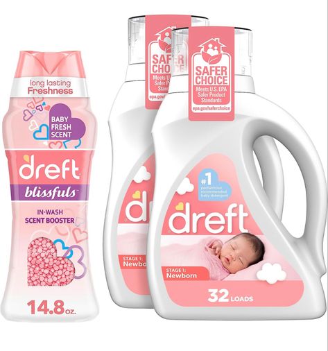 💙Limited time only - Amazon Prime💗 Dreft Stage 1: Newborn Hypoallergenic Baby Laundry Detergent Liquid Soap, 64 Total Loads, 46 Ounce (Pack of 2), & Dreft Blissfuls Laundry Scent Booster Beads for Washer💙 #babyshowergifts #newborn #babygiftideas #amazonprime #amazon #amazonaffiliatelink Amazon.com Dreft Laundry Detergent, Laundry Detergent Liquid, Hypoallergenic Laundry Detergent, Laundry Gifts, Laundry Scent Boosters, Baby Laundry Detergent, Baby Detergent, Baby Laundry, Laundry Scents