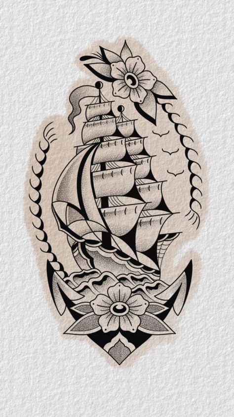 American Traditional Ship Wheel Tattoo, Old School Tattoo Lighthouse, Classic Pinup Tattoo, Girly Traditional Tattoo Flash, Ship Tattoo Forearm, Pirate Tattoo Traditional, Old School Ship Tattoo, Traditional Pirate Tattoo, Pirate Tattoo Ideas