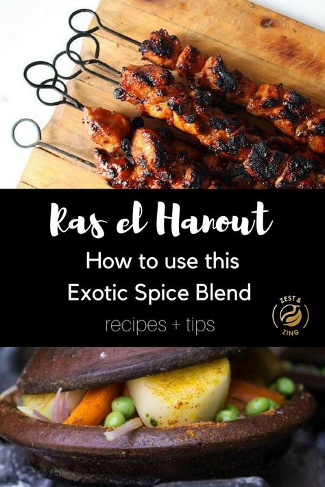 Ras El Hanout Recipe, Moroccan Tagine Recipes, Lamb Tagine, Chinese Garlic, Chickpea Fritters, Chicken Rice Recipes, Moroccan Cooking, Spice Blends Recipes, Tagine Recipes