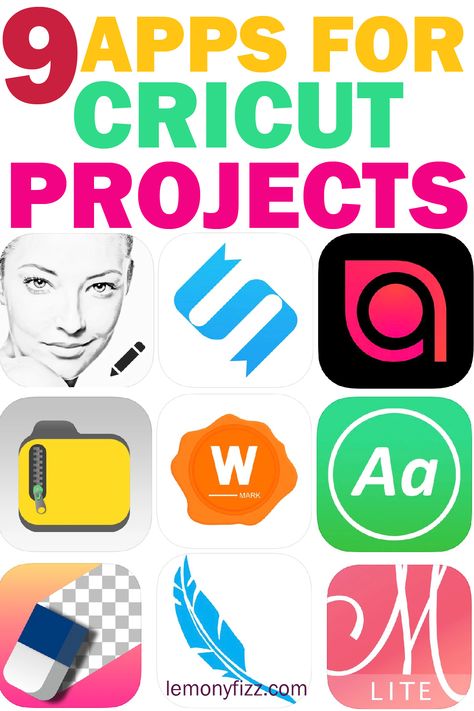 Check out these must-have apps for Cricut! Get started on your next craft project and take your skills to the next level with these 9 apps! Best Design Apps, Cricut Apps For Android, Cricut Apps Iphone, Cruict Crafts, Cricut Explorer 3, Cricut Tricks, Cricut Apps, Cricut Projects Easy, Cricut Explore Air Projects