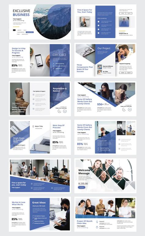 Modern and Clean Business PowerPoint Template. 30 Unique Slides Professional Slide Design, Professional Presentation Template, Professional Slides Presentation, Modern Presentation Design, Professional Presentation Design, Presentation Design Ideas, Presentation Slide Design, Modern Powerpoint Design, Desain Ux