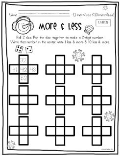 10 more/less 1 more/less Welcome To First Grade, Math Corner, Kindergarten January, 1st Grade Centers, Writing Craftivity, Maths Ideas, Eureka Math, Kids Worksheets Printables, Teacher Boards