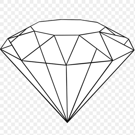 Diamond Outline Tattoo, Origami Painting, Png Crystal, Diamond Png, Diamond Sketch, Diamond Illustration, حفل توديع العزوبية, Diamond Outline, Crystal Drawing