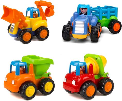 Baby Trucks, Smiley Baby, Baby Car Toy, Excavator Toy, Baby Boy Toys, Cement Mixer, Educational Baby Toys, Christmas Gifts Toys, Manhattan Toy