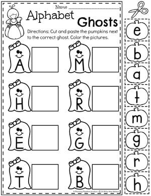 Preschool Halloween Theme, Preschool Halloween Activities, Letter Matching Preschool, Halloween Theme Preschool, Halloween Lesson Plans, October Lessons, Halloween Activities Preschool, Halloween Math Activities, Halloween Lesson