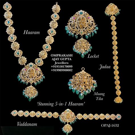 5 In 1 Gold Jada Designs, Detachable Gold Jewellery, 2 In 1 Haram And Jada, Jada Gold Design, Vadanam And Haram 2 In 1, 5 In One Vaddanam, Chain Vaddanam Designs Gold, 3 In 1 Haram Designs, 5 In 1 Haram Designs