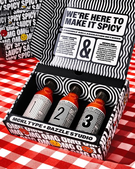 Product Packaging Design Ideas, Alcohol Box Packaging, Hot Sauce Packaging Design, Hot Sauce Graphic Design, Hot Sauce Design, Hot Sauce Branding, Canned Drink Packaging Design, Hot Sauce Packaging, Shopper Marketing