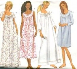 This is an online tutorial on how to sew nightgown with yoke for women. You will need to get yourself a commercial nightie sewing pattern and follown the instructions therein if you are just a beginner to dressmaking. Intermediate sewers can easily follow any online pattern instruction and make a glamorous night dress... Sewing Projects Vintage, Nightgown Pattern Women's, Free Nightgown Patterns For Women, Vintage Nightgown Pattern, Night Dress Pattern, 80s Nightgown, Romantic Nightgown, Nightgown Sewing Pattern, Nightgown Romantic