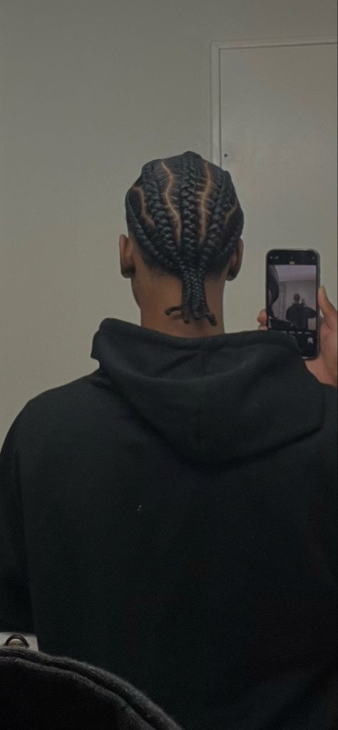 2 Cornrows Men, Men Straight Back Braids, Wavy Cornrows, Men’s Cornrow Styles, Men Box Braids, Twist Hair Men, Cornrow Braids Men, Hair Twists Black, Black Hair Inspiration