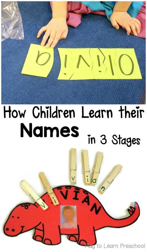 There are 3 clear stages that children go through as they are learning their names in preschool-- recognize, spell and write them. Aktiviti Tadika, Preschool Names, Preschool Prep, Name Activities, Preschool Literacy, Aktivitas Montessori, Preschool At Home, Preschool Lessons, Tracing Worksheets