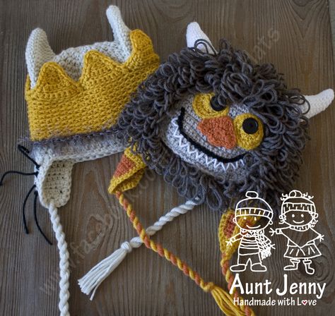 Where The Wild Things Are Crochet Pattern, Where The Wild Things Are Crochet, Wild Rumpus, Kids Crochet Pattern, Earflap Hat, Crocheting Ideas, Mood Lights, Plushie Patterns, Kids Crochet