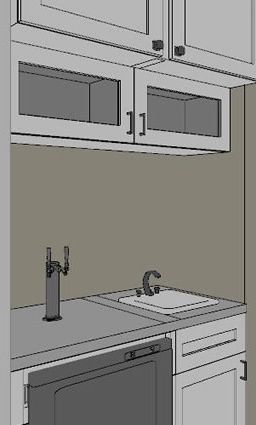 Planning For a Kegerator in Your Kitchen / Wet Bar Renovation #kitchen #kegerator #wetbar #renovation Home Bar With Kegerator, Kegerator Bar Ideas, Undercounter Kegerator, Outdoor Kegerator, Kegerator Bar, Bar Plans Diy, Bar In Living Room, Kegerator Diy, Bar Renovation