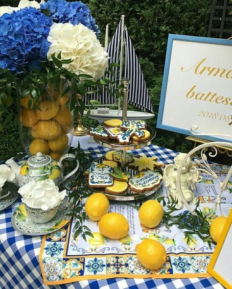 Citrus Wedding Table
 
summer wedding. table settings. citrus decor. italian wedding, greek wedding. table setting with citrus Bridal Shower Yellow And Blue, Italian Blue And Lemon Theme, Italian Lemon Decor, Limoncello Themed Party, Lemon And Blue Baby Shower Theme, Positano Themed Bridal Shower Ideas, Capri Theme Party, Positano Theme Party, Capri Party