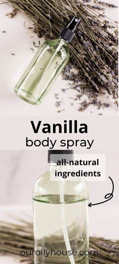 Lavender Body Spray, Homemade Body Spray, Body Spray Recipe, Diy Body Spray, Vanilla Body Spray, Essential Oil Perfumes Recipes, Homemade Perfume, Vanilla Lavender, Perfume Recipes