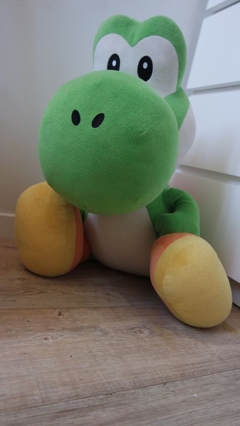 Big Yoshi, Dear Mario, Big Plushies, Cartoon Plushies, Yoshi Plush, Mario Room, Girly Tingz, Fnaf 4, Gift Inspo