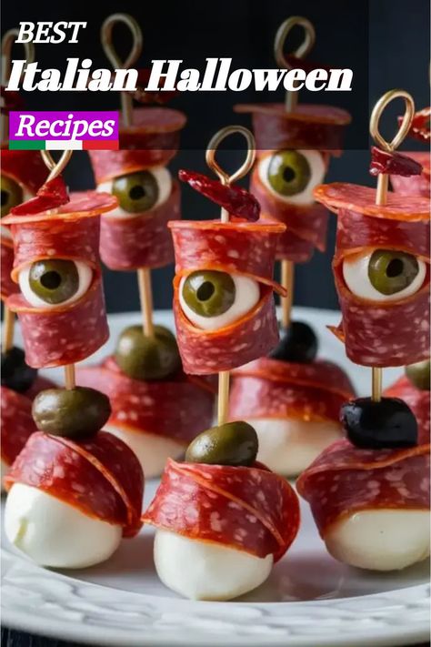 Need easy Halloween food appetizers for your party? These recipes are simple to make and perfect for a spooky celebration. From eerie starters to ghoulish nibbles, you’ll find everything you need. Click to explore the full list and save these ideas! Halloween Treats For Kids To Make Easy, Halloween Get Together Food Ideas, Small Halloween Party Food Ideas, Halloween Skewers Ideas, Spooky Dishes For Halloween, Spooky Food Board, Creepy Halloween Dinner, Eyeball Food Halloween, Halloween Food Design