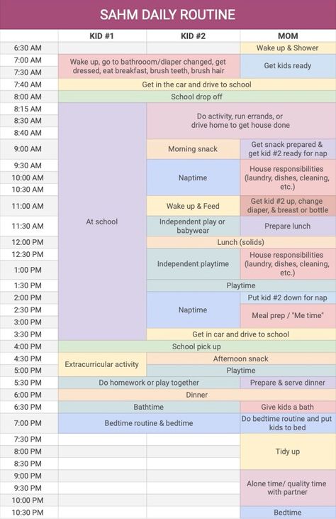 Sahm Planner Ideas, Sahm Schedule Daily Routines 2 Under 2, Mom Life Organization, Morning Routines For Moms, Schedule For Working Mom Daily Routines, Sahm Daily Schedule, Daily Schedule For Stay At Home Moms, Working From Home Mom Schedule, Daily Routine Schedule For Moms