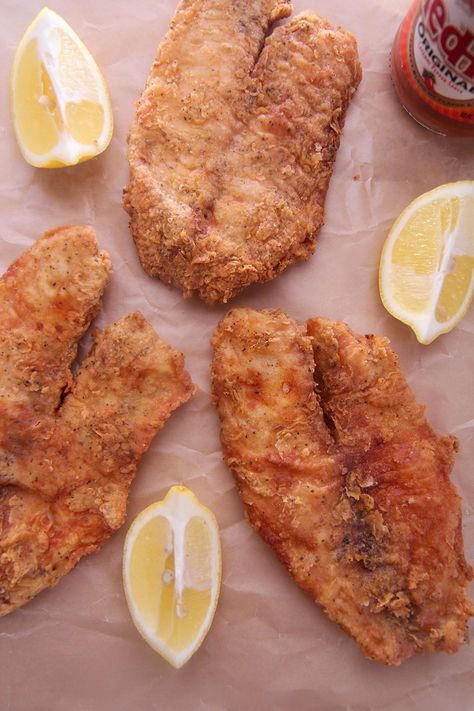 Tilapia Fillet Recipe, Fried Tilapia Recipes, Breaded Tilapia, Pan Fried Tilapia, Fried Tilapia, Tilapia Fish Recipes, Tilapia Recipe, Batter Recipe, Fried Fish Recipes