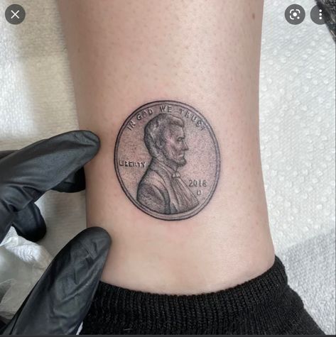 Penny Tattoo, Prison Tattoos, R Tattoo, Girl Advice, Card Tattoo, Dream Tattoos, Denver Co, Flash Tattoo, Tattoo Photos