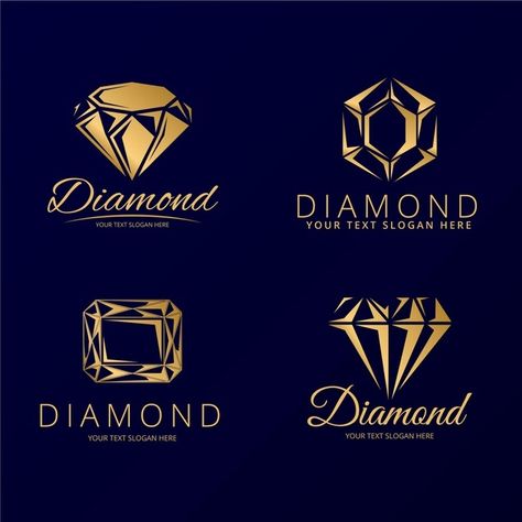 Diamond logo collection Premium Vector | Premium Vector #Freepik #vector #logo #business #luxury #diamond Diamond Logo Ideas, Diamond Logo Design Ideas, Logo Background Design, Diamond Logo Design, Jewelry Logo Ideas, Gem Logo, Jewelry Website Design, Logo Diamond, Wallpaper Iphone Quotes Backgrounds