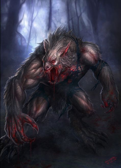 Skyrim Werewolf, Scary Wolf, Werewolf Drawing, Magical Wolf, Werewolf Aesthetic, Werewolf Art, Vampires And Werewolves, Wolf Pictures, Bad Wolf