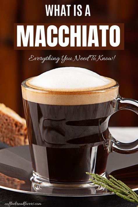 Do You Know what is a macchiato? A macchiato coffee, or "macchiatto" in Italian, is an espresso-based drink with just one shot of milk. Here's how you can make it and how you can enjoy this coffee drink! #whatisamacchiato #macchiato #coffee #starbucks. Coffee Macchiato, Macchiato Coffee, Macchiato Recipe, Coffee Maker With Grinder, Coffee Starbucks, Coffee Guide, Coffee Shot, Italian Espresso, Best Coffee Maker